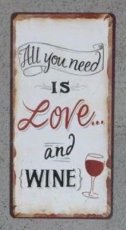 Magneet: All you need is love and wine. EM4988