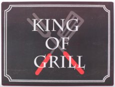Tekstbord 021 Tekstbord: King of grill EM6634
