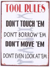 Tekstbord 061 Tekstbord: Tool rules EM6477