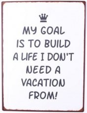 Tekstbord 276 Tekstbord: My goal is to build a life ... EM6032
