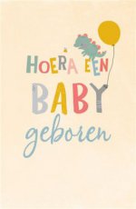 AG wand 109 Wenskaart Hoera een baby