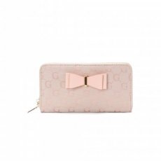 Gessy P021 DW352G Pink Roze portemonnee met strik