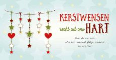 Wenskaart Kerstwensen recht uit ons hart