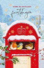 Kerst Hangpakje kerst lannoo L11 Pakketje van 8 nieuwjaarskaarten met envelop