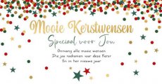 Wenskaart Mooie kerstwensen speciaal voor jou