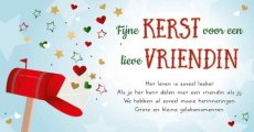 Kerst Intense 36 Wenskaart Fijne kerst voor een lieve vriendin