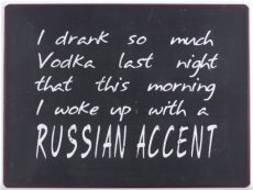 Tekstbord 023 Tekstbord: Russian accent EM6901