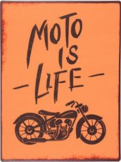 Tekstbord 062 Tekstbord: Moto is life EM7246