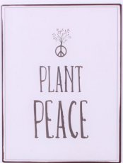 Tekstbord 321 Tekstbord: Plant peace EM6326