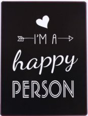 Tekstbord 327 Tekstbord: I'm a happy person EM5705