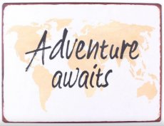 Tekstbord: Adventure awaits EM6141