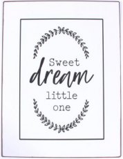 Tekstbord 260 Tekstbord: Sweet dream little one EM7123